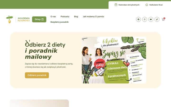 Screenshot of akademiaplodnosci.pl