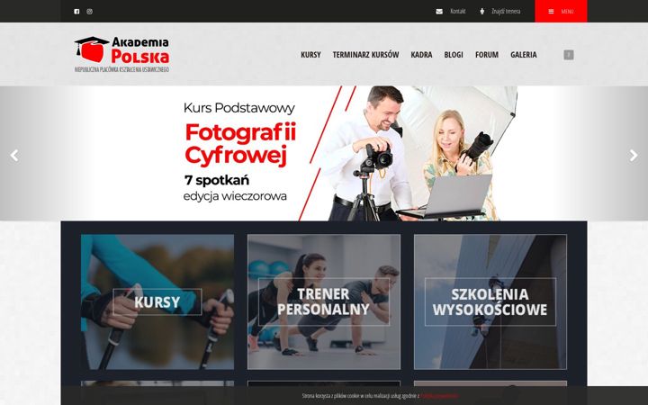 Screenshot of akademiapolska.pl