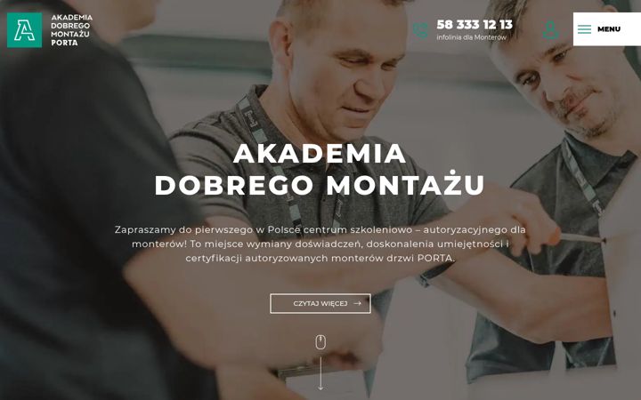 Ekraanipilt saidist akademiaporta.com.pl