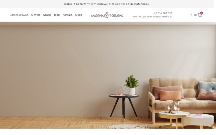 Screenshot of akademiaporzadku.pl