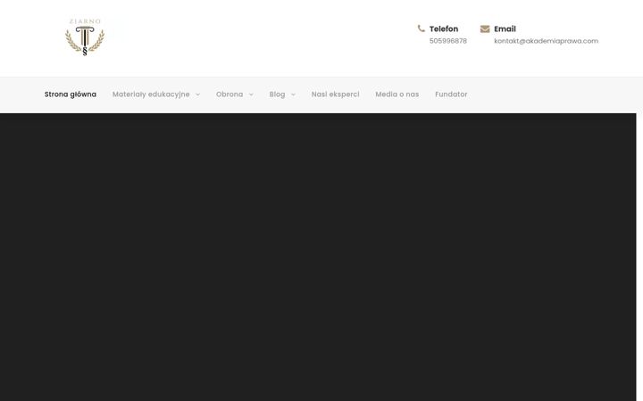Screenshot of akademiaprawa.com