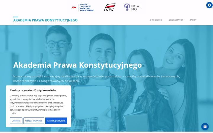 Screenshot of akademiaprawa.edu.pl
