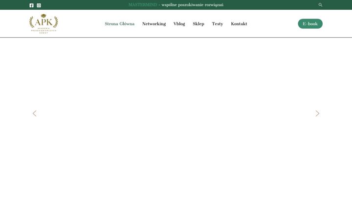 Screenshot of akademiaprzedsiebiorczychkobiet.pl