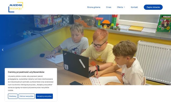 Skärmbild av akademiarozwoju.szkola.pl