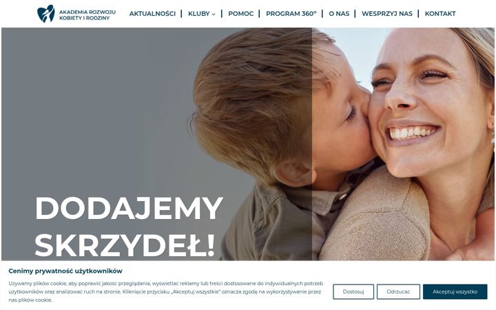 Screenshot of akademiarozwojukobiety.pl