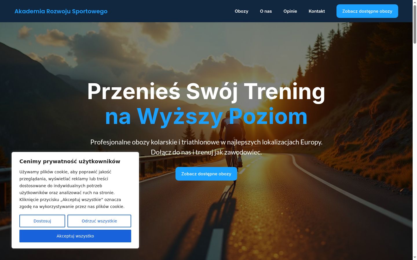 Screenshot van de toestemmingsbanner zoals getoond vóór enige interactie