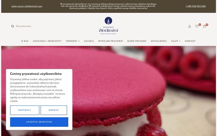 Screenshot of akademiaslodkosci.pl