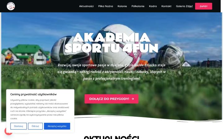 Screenshot of akademiasportu4fun.pl