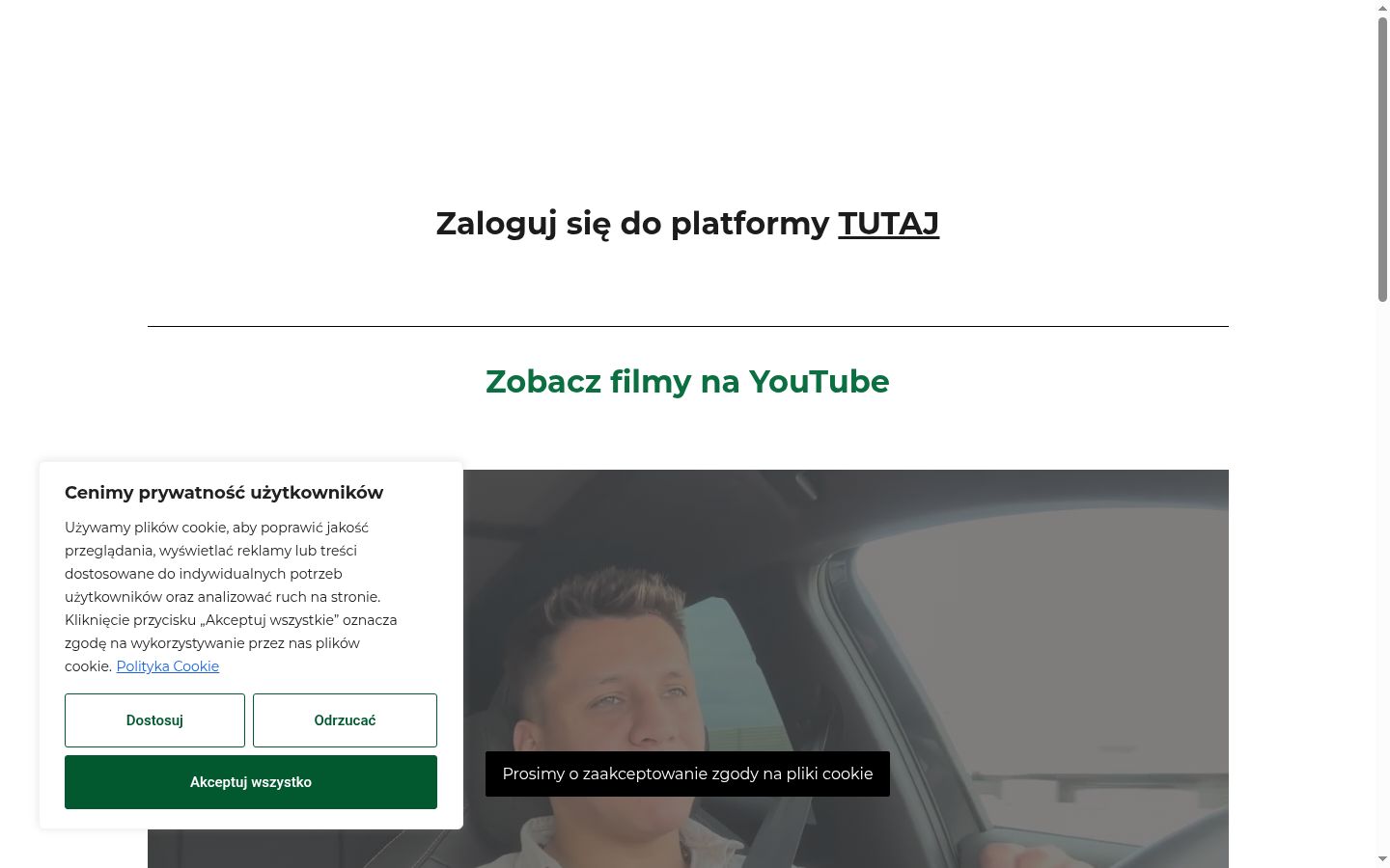 Screenshot van de toestemmingsbanner zoals getoond vóór enige interactie