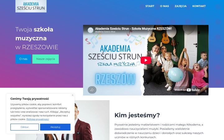 Screenshot of akademiaszesciustrun.pl