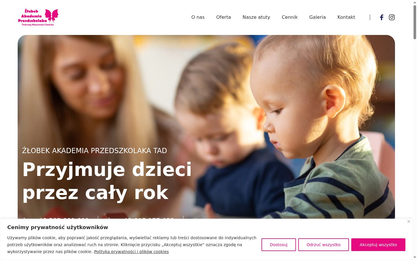 Sutikimo reklamjuostės, rodytos prieš bet kokią sąveiką, ekrano kopija