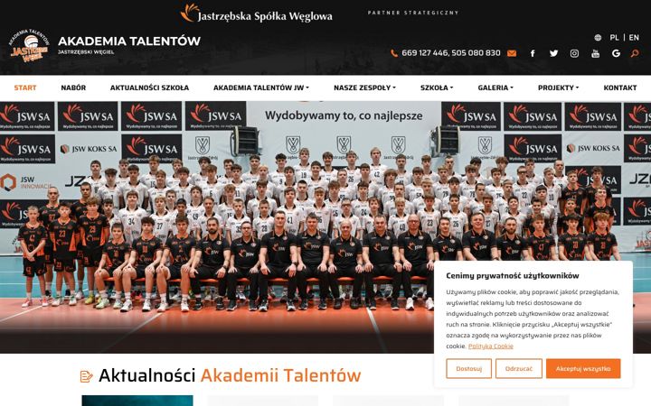 Screenshot of akademiatalentowjw.pl
