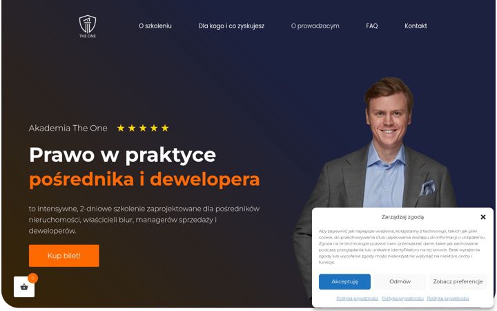 Zrzut ekranu akademiatheone.pl