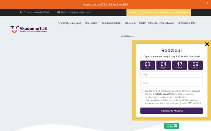Screenshot of akademiatus.pl