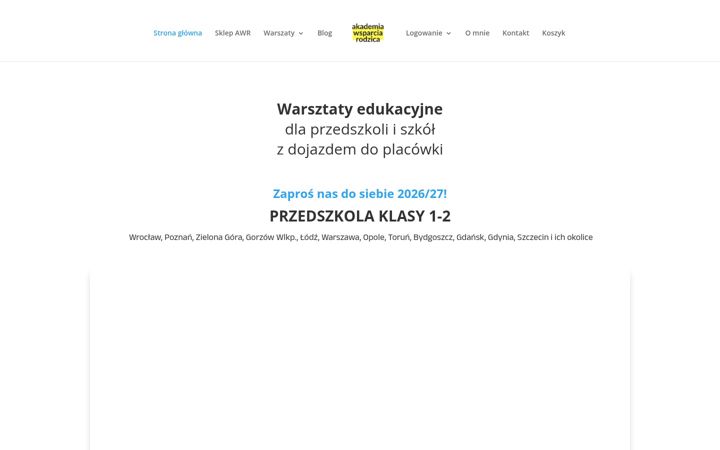 Képernyőkép: akademiawsparciarodzica.pl