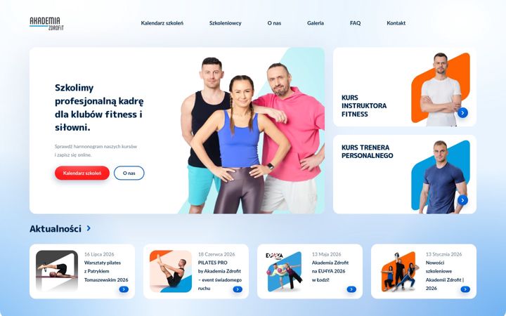 Screenshot of akademiazdrofit.pl