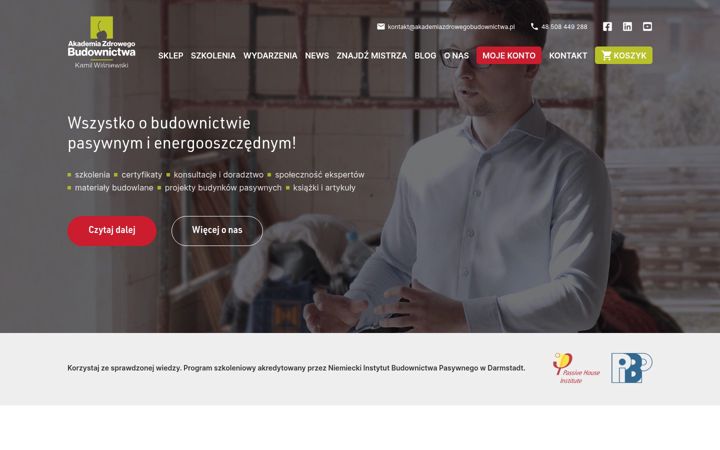 Képernyőkép: akademiazdrowegobudownictwa.pl