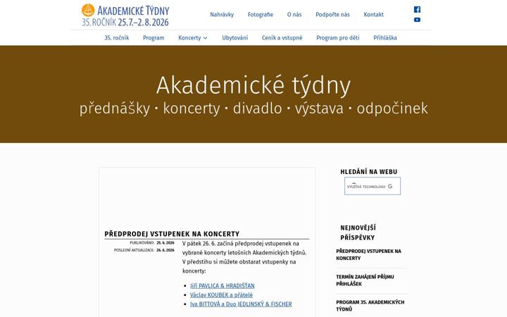 Zrzut ekranu akademicketydny.cz