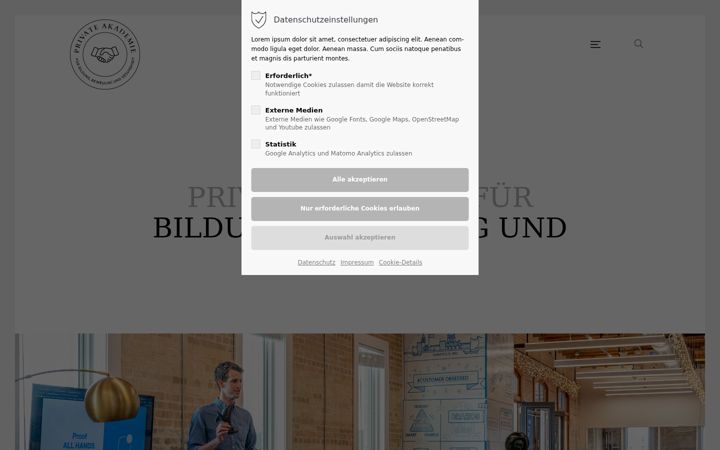 Screenshot of akademie-erfurt.com