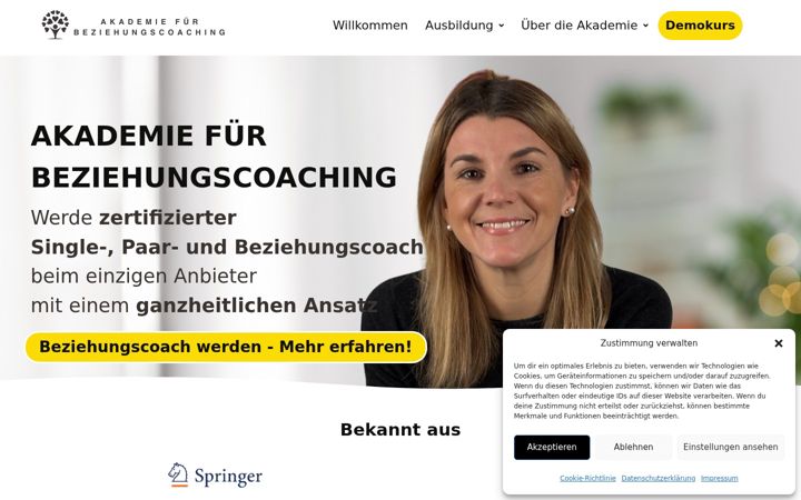 Zrzut ekranu akademie-fuer-beziehungscoaching.de