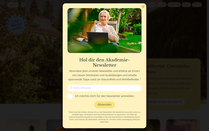Ekrano kopija akademie-gesundes-leben.de