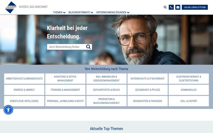 Ekrano kopija akademie-herkert.de
