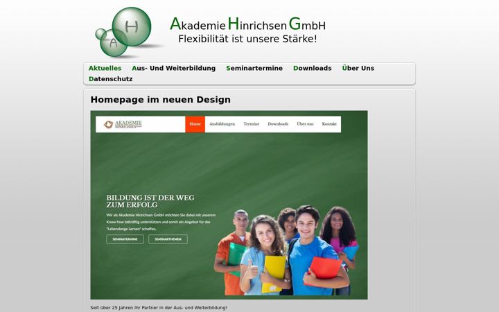 Ekrano kopija akademie-hinrichsen.de