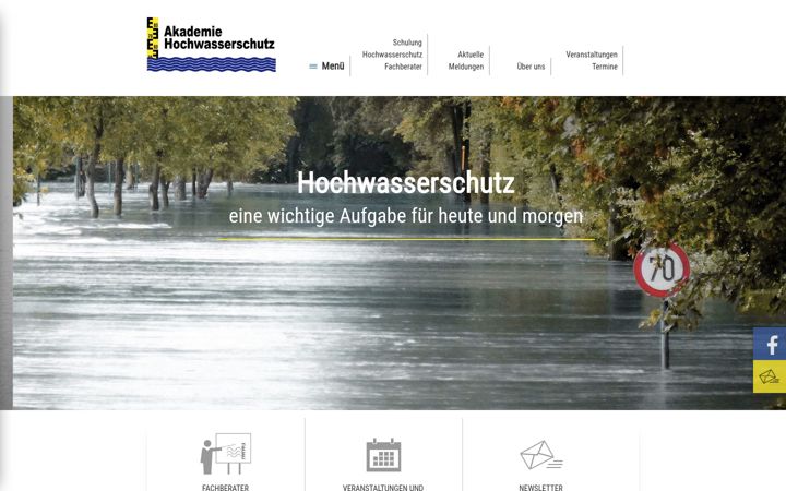 Ekrano kopija akademie-hochwasserschutz.de