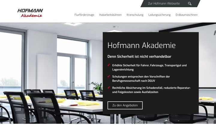Zrzut ekranu akademie-hofmann.de