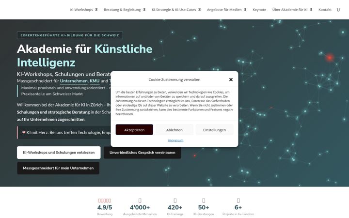 Skærmbillede af akademie-ki.ch
