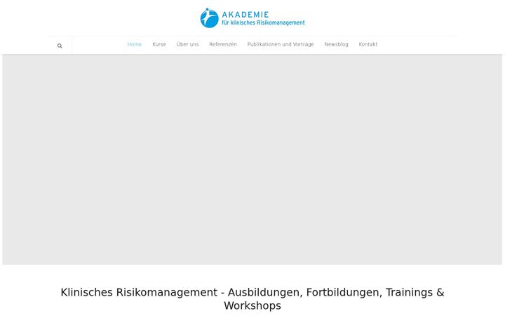 Captura de pantalla de akademie-klinisches-risikomanagement.de
