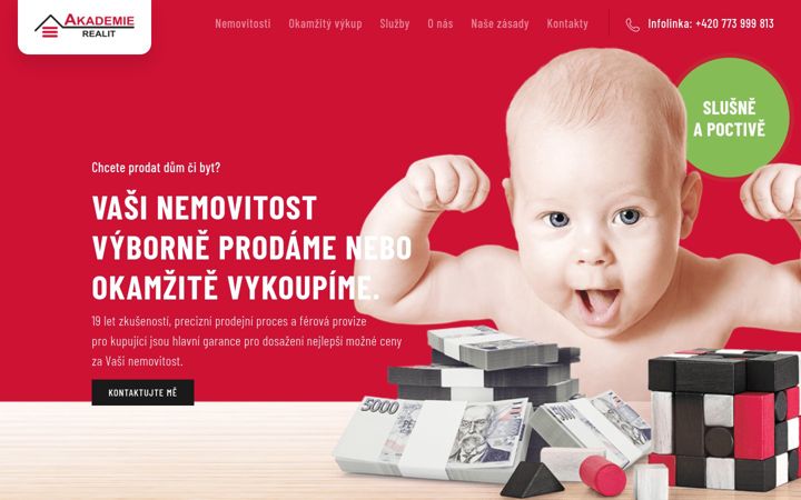 Skærmbillede af akademie-realit.cz