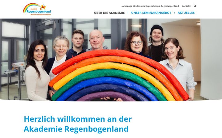 Skærmbillede af akademie-regenbogenland.de