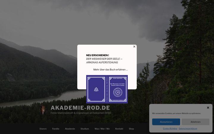 Screenshot stránky akademie-rod.de