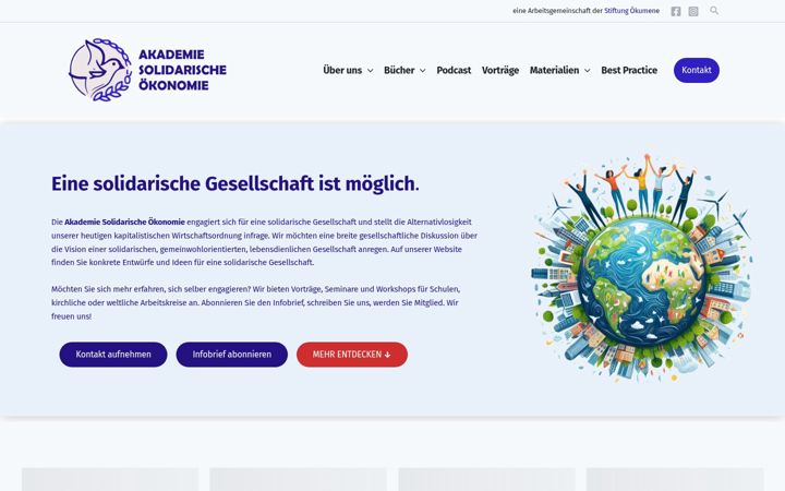 Screenshot stránky akademie-solidarische-oekonomie.de