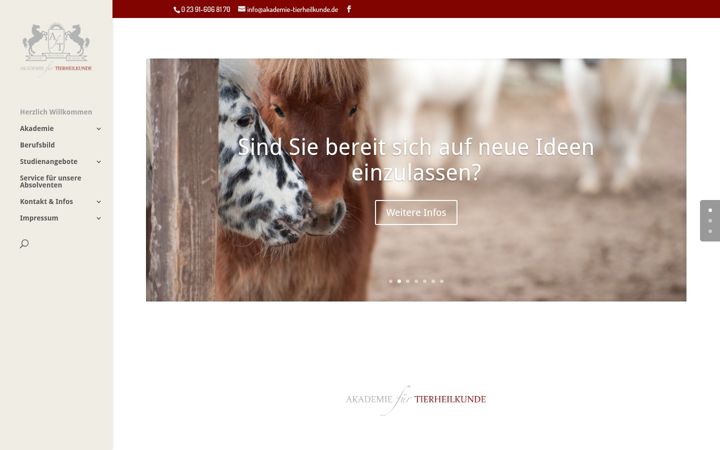 Screenshot of akademie-tierheilkunde.de