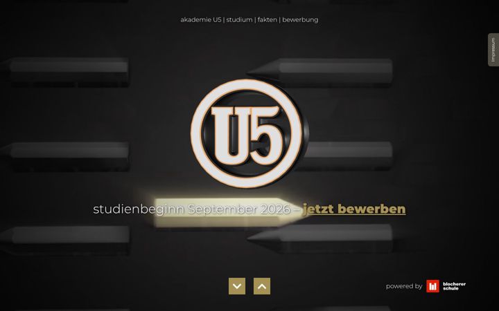 Screenshot stránky akademie-u5.de