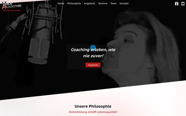 Screenshot van akademie-voice.de