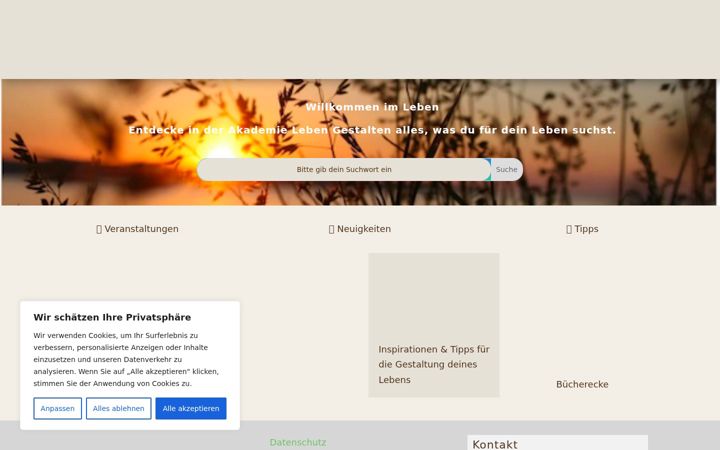 Screenshot of akademielebengestalten.at