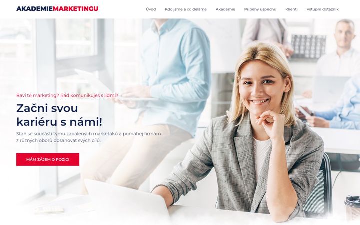 Screenshot of akademiemarketingu.cz