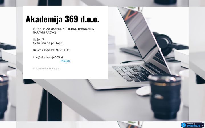 Screenshot of akademija369.si