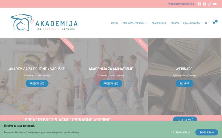 Screenshot of akademijazavaruske.si