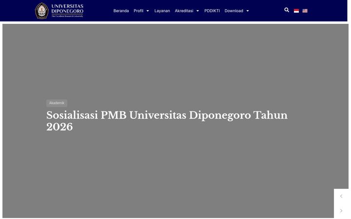 Screenshot of akademik.undip.ac.id