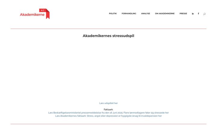 Screenshot of akademikerne.dk