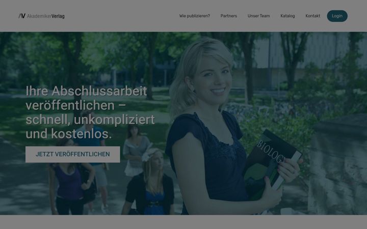 Ekrano kopija akademikerverlag.de
