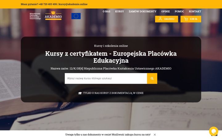Screenshot of akademio.online