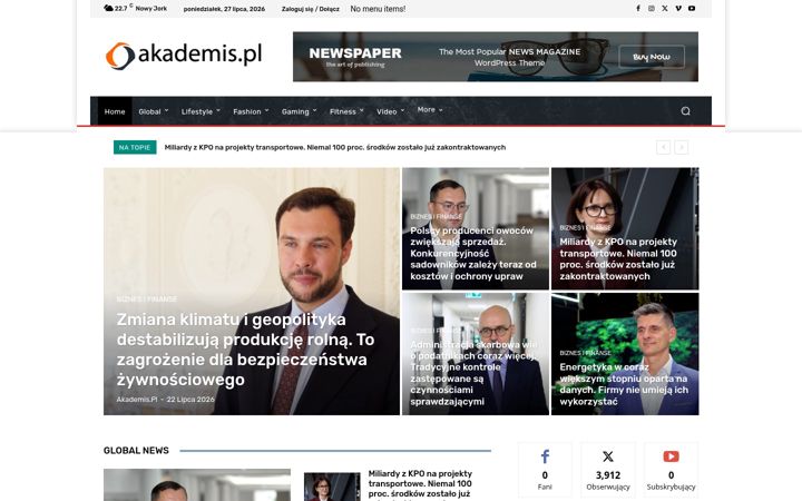 Screenshot of akademis.pl