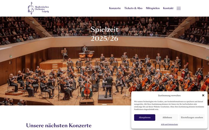 Képernyőkép: akademisches-orchester-leipzig.de