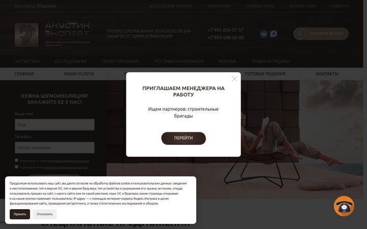 Screenshot of akademzvuk.ru