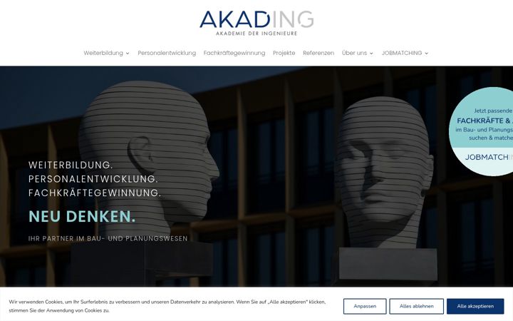 Ekrānuzņēmums no akading.de